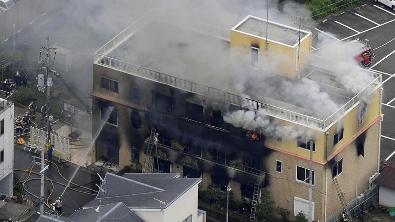 Im Sommer 2019 setzte ein Mann ein japanisches Filmstudio in Brand.