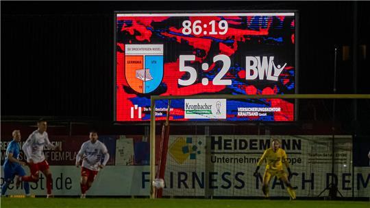Im Viertelfinale des Landespokalwettbewerbs schlug D/A vor eigenem Publikum Blau-Weiß Lohne mit 5:2.