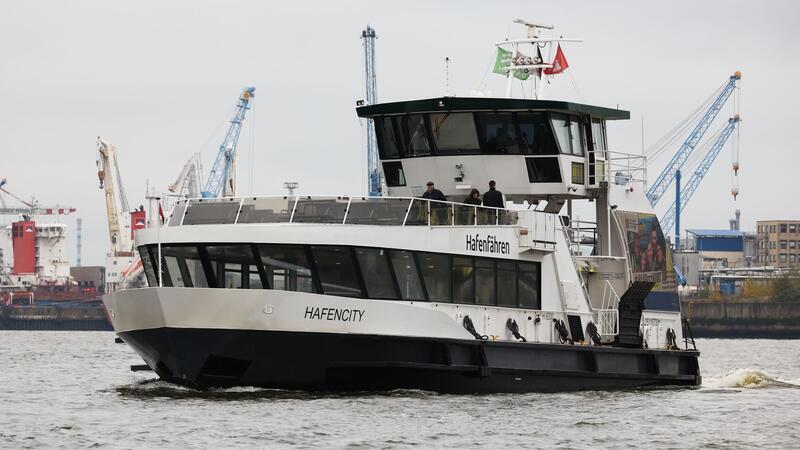 Im Winter fahren weniger Hadag-Fähren über die Elbe. (Archivbild)