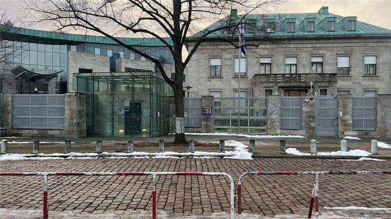Im Ziel von Anschlagsplänen: Die israelische Botschaft in Berlin.