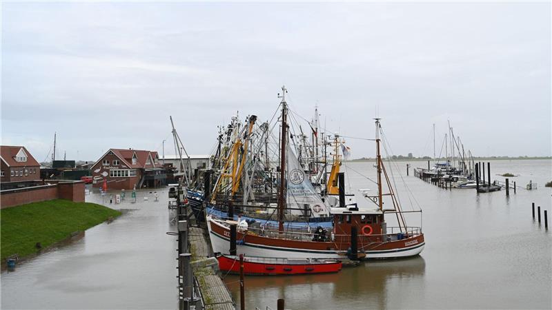 Im langjährigen Durchschnitt der NLWKN-Statistik treten leichte Sturmfluten an der niedersächsischen Nordseeküste etwa zehn Mal pro Jahr auf. (Archivbild) 
