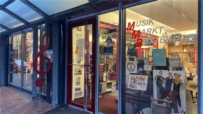 Im nächsten Jahr wird hier anstelle vom Musik Markt Buxtehude ein neues Geschäft seinen Platz bekommen.
