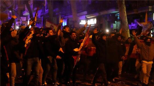 Im spanischen Madrid kam es erneut zu Protesten.
