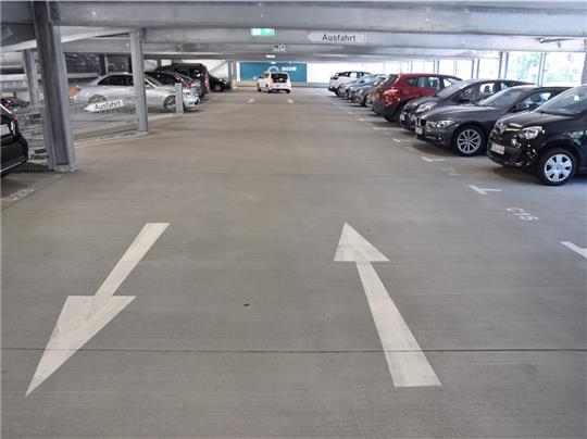 Immer ein Plätzchen frei: das Parkhaus an der Wallstraße. Foto: Strüning
