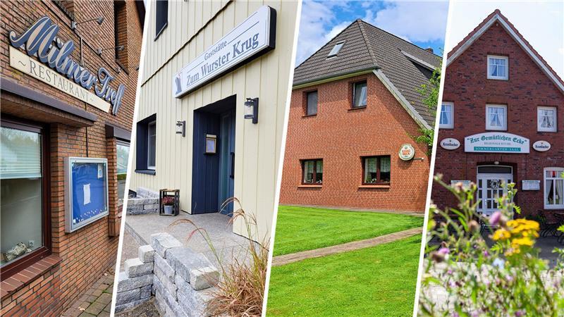 Immer mehr Landgasthöfe im Altkreis Wesermünde geben auf. 2024 gehörten dazu der Milmer Treff in Midlum (Foto, von links), Zum Wurster Krug in Spieka, der Gasthof Mensing in Rechtenfleth und das Traditionsgasthaus Zur Gemütlichen Ecke in Spieka-Neufeld. Die Gemütliche Ecke steht aktuell vor einer Neueröffnung. Dafür haben 2025 vier weitere Landgasthöfe im Südkreis geschlossen.