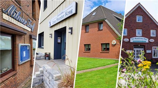 Immer mehr Landgasthöfe im Altkreis Wesermünde geben auf. 2024 gehörten dazu der Milmer Treff in Midlum (Foto, von links), Zum Wurster Krug in Spieka, der Gasthof Mensing in Rechtenfleth und das Traditionsgasthaus Zur Gemütlichen Ecke in Spieka-Neufeld. Die Gemütliche Ecke steht aktuell vor einer Neueröffnung. Dafür haben 2025 vier weitere Landgasthöfe im Südkreis geschlossen.