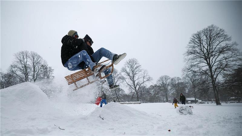 Immerhin herrschen nun perfekte Verhältnisse für alle, die Spaß am Schnee haben. 