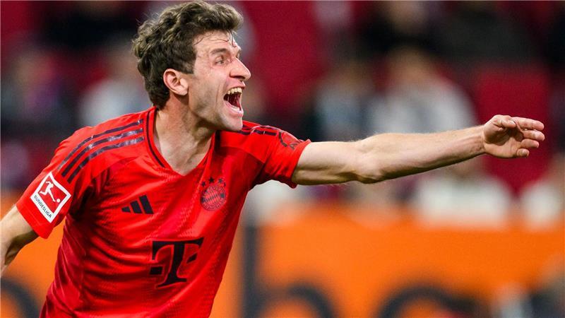 Kompany am Zug: Müller brennt für Traum vom Finale dahoam In Augsburg löste Thomas Müller den verletzten Jamal Musiala ab und gab gleich energisch Kommandos.