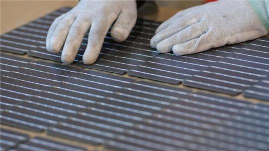 In China werden viele Solarmodule produziert.