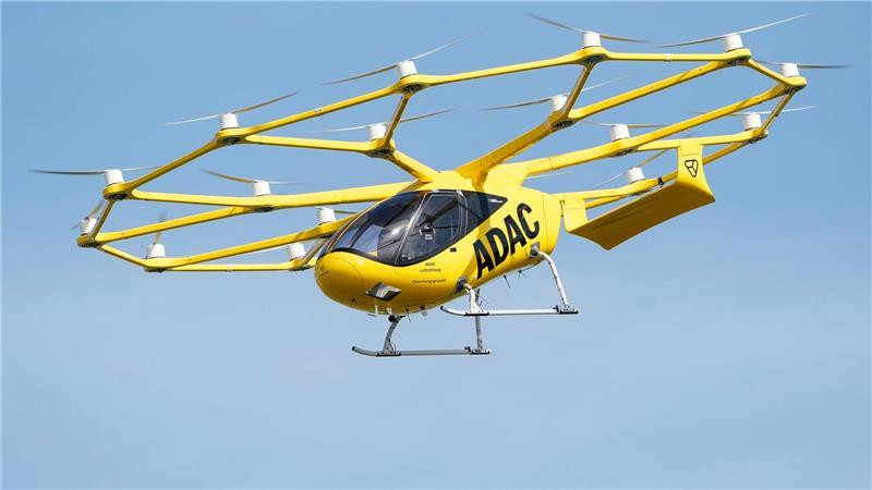 Chinesischer Konzern will Flugtaxi-Firma Volocopter kaufen In Deutschland arbeitet Volocopter mit der ADAC-Luftrettung zusammen. (Archivbild)