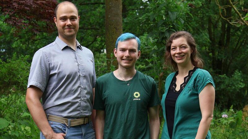 In Drochtersen treten die Grünen mit (von links) Bertram Buchholz, Martin Lüdders und Marlen Riemer an.