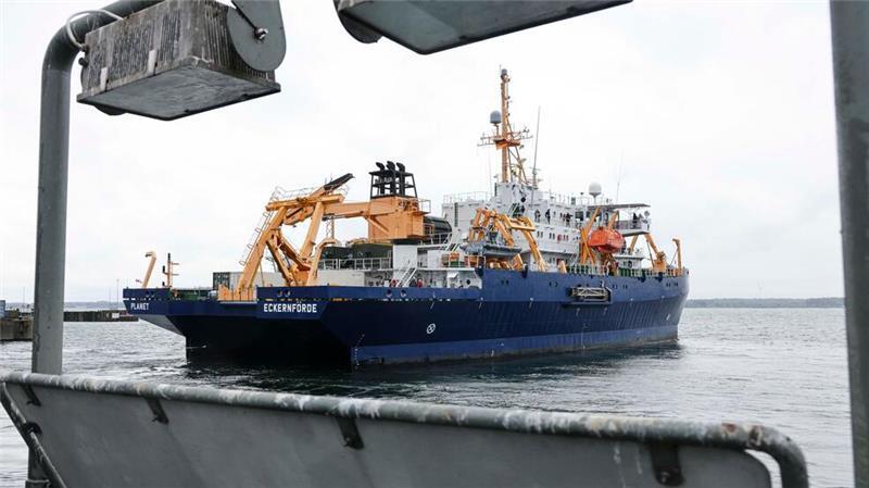 Forschungsschiff „Planet“ für Nato-Mission ausgelaufen In Eckernförde wird das Forschungsschiff „Planet“ normalerweise nur für Seeversuche genutzt.