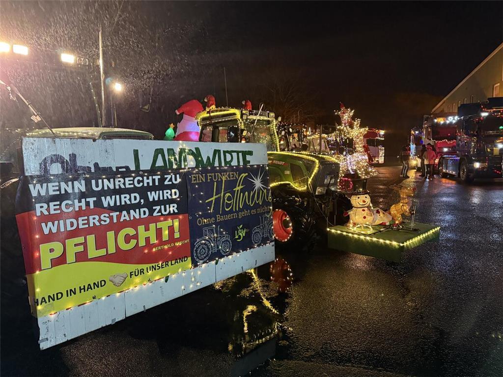 In Guderhandviertel endete die Lichterfahrt. 