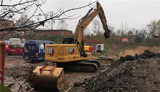 In Hamburg-Wilhelmsburg ist am Dienstag eine Bombe aus dem Zweiten Weltkrieg entdeckt worden. Foto: Steven Hutchings/TNN/dpa
