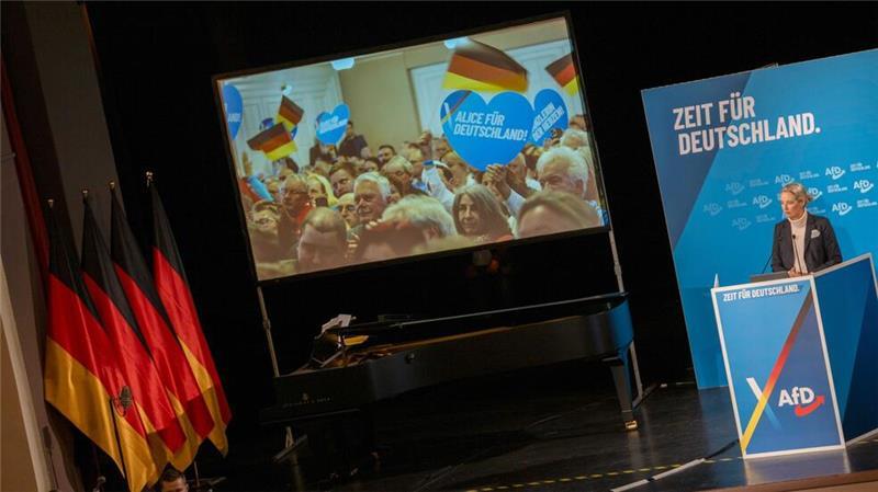 In Heidenheim gab es eine Demonstration anlässlich einer AfD-Wahlkampfveranstaltung mit Kanzlerkandidatin Alice Weidel. 