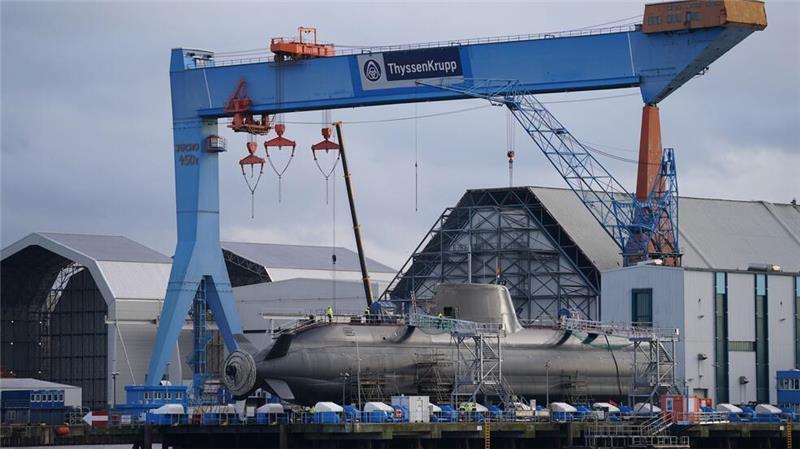 Grünes Licht für U-Boot-Bau - Werft in Wismar profitiert In Kiel werden bereits seit langem U-Boote gefertigt. (Archivbild)