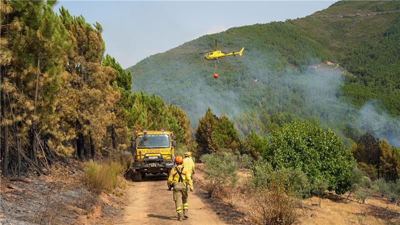 Brände in Südeuropa und Türkei lassen nach - aber neue Hitze In Las Hurdes in der spanischen Region Cáceres konnte ein größerer Waldbrand nach mehreren Tagen unter Kontrolle gebracht werden.
