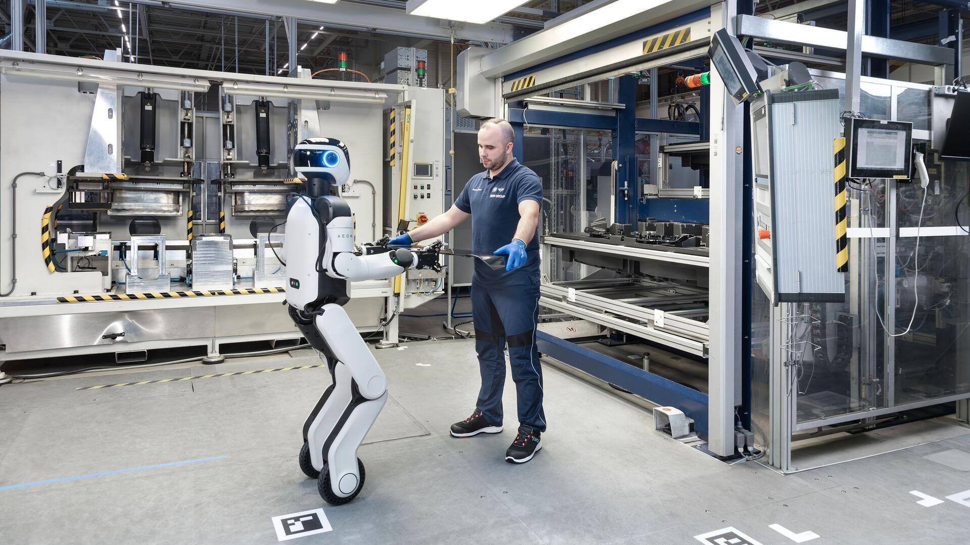Humonoide Roboter BMW testet humanoide Roboter in der Produktion in Leipzig