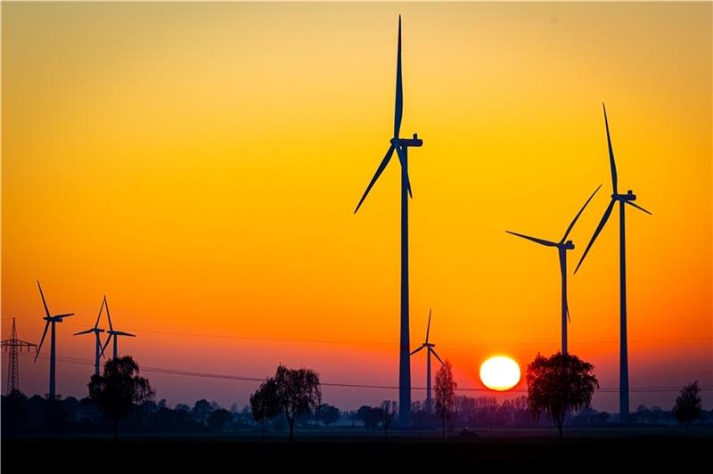 •In Niedersachsen gibt es 6119 Windräder, die 11.687 Megawatt Strom produzieren können - 480 Megawatt im Landkreis Stade. Foto: dpa