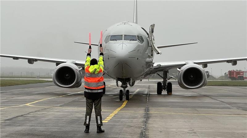 In Nordholz angekommen: Die erste P-8A Poseidon der Deutschen Marine erreicht ihren neuen Stützpunkt. 