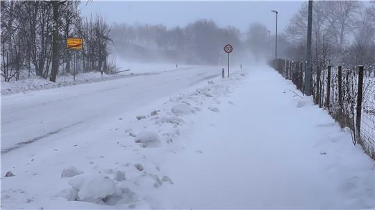 In Nottensdorf waren die Straßen am Freitag menschenleer.
