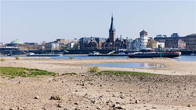 Trockenheit hält mindestens bis zum Wochenende an In Oberkassel am Rhein herrscht Trockenheit.