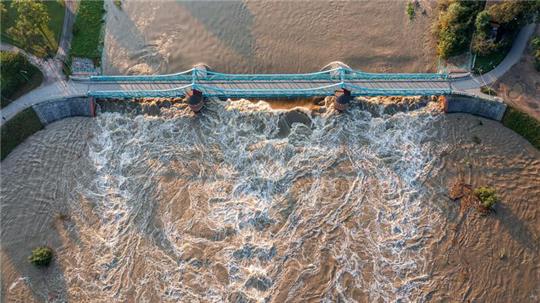 In Polen führen viele Flüsse noch Hochwasser.