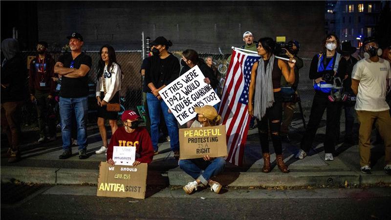 US-Gericht erlaubt Nationalgarde-Entsendung nach Portland In Portland gibt es Proteste vor einer Einrichtung der Einwanderungsbehörde ICE. (Archivbild)