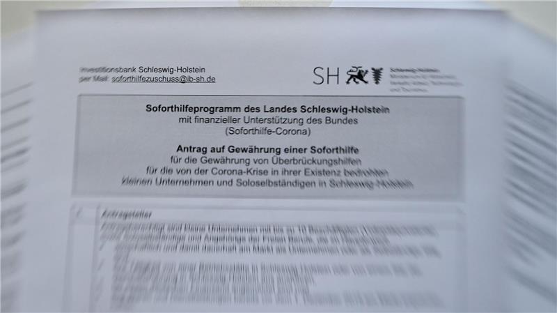 In Schleswig-Holstein sind noch knapp 300 Millionen Euro Rückforderungen für Corona-Hilfen offen. (Symbolbild)