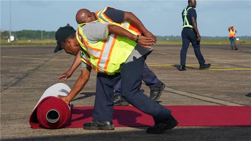 In Suriname wird für den US-Außenminister Rubio noch der Rote Teppich ausgerollt.