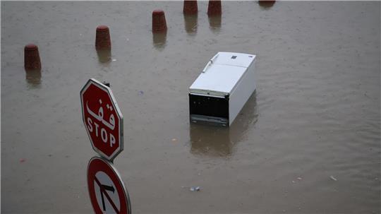 In Tunesien kommt es seit Montag zu schweren Regenfällen und Überschwemmungen.