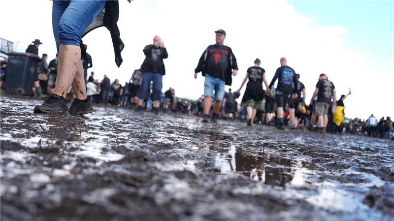 In Wacken wird es schlammig.