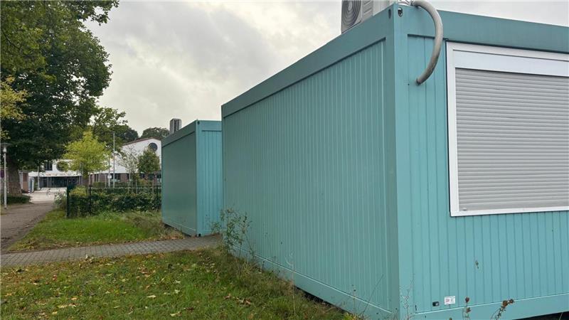 In den Containern an der Rosenborn-Grundschule ist der Schul-Kindergarten untergebracht.
