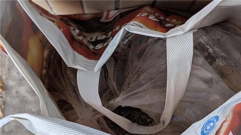 Wieder Müll-Ärger in Himmelpforten: Was können Betroffene tun? In den Tüten finden sich Hausmüll und Gelber Sack. Einmal lag ein Kondom oben drauf.