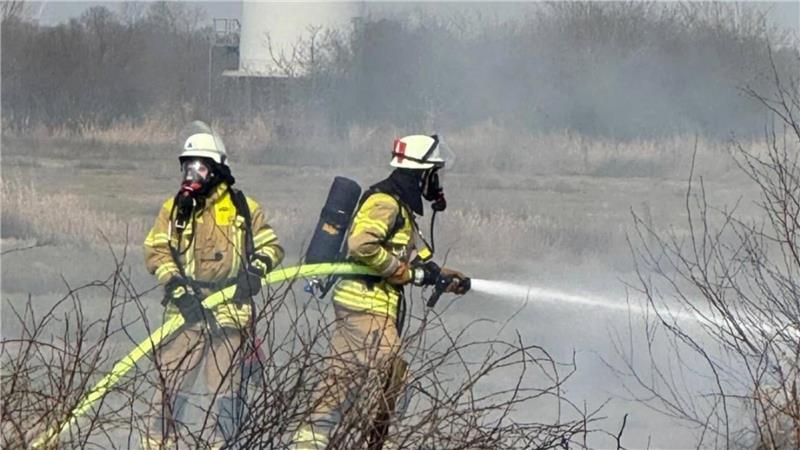 In den vergangenen Tagen hielten verstärkt Flächenbrände die Feuerwehr in Atem, wie hier in Stade-Bützfleth.