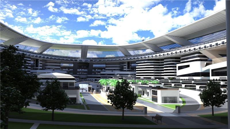 In der Animation grünen schon die Bäume im Park an Bord. Foto: Lazzarini Design Studio