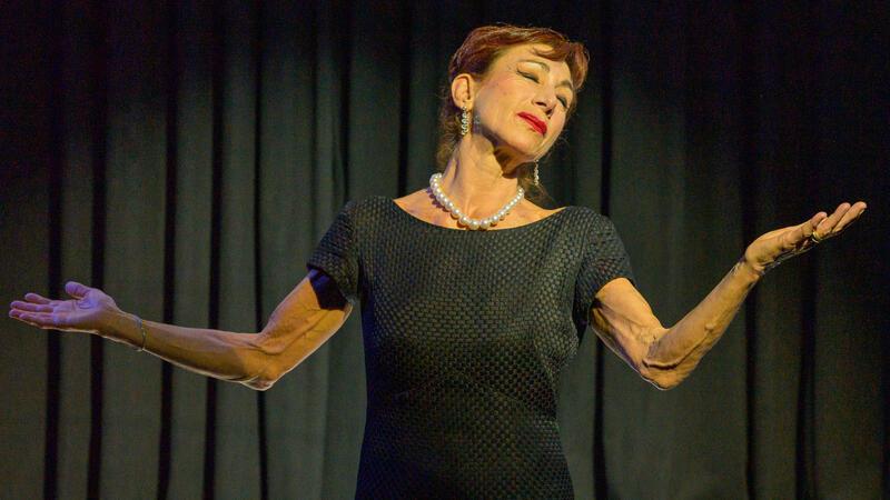  Andrea Eckert als Maria Callas in einer Inszenierung vom Volkstheater Wien "Meisterklasse" von Terrence McNally. 
