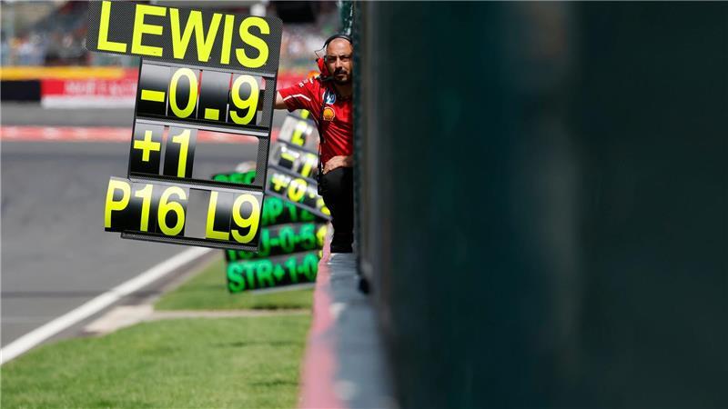 Hamilton im Ferrari unter Druck: Der Kampf gegen sich selbst In der Qualifikation in Belgien gab es nur Platz 16 für Hamilton.