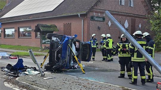 In der Samtgemeinde Apensen ist ein Autofahrer verunglückt.
