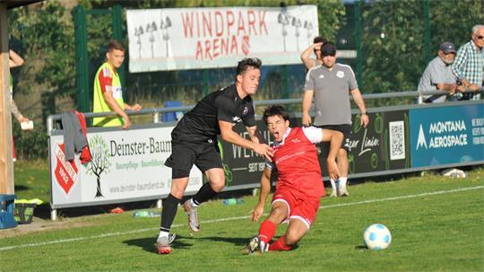 In der Schlussphase gab es viele Unterbrechungen in der Deinster Windpark-Arena.