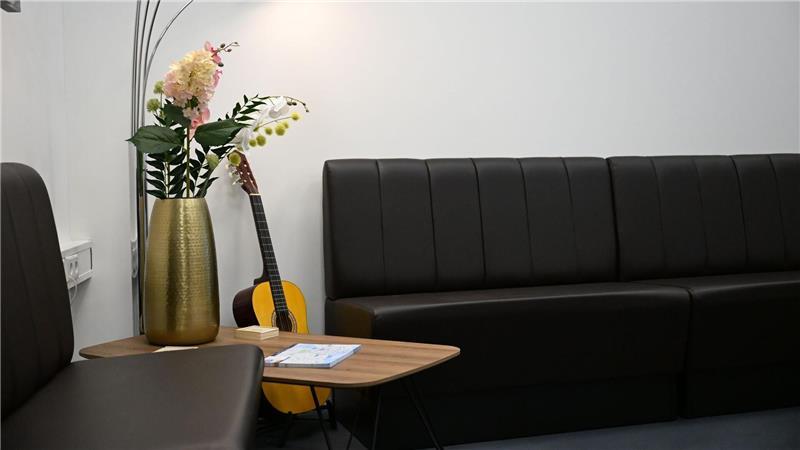 In der „Seafarers‘ Lounge“ können Crewmitglieder von Kreuzfahrtschiffen eine Pause machen. 