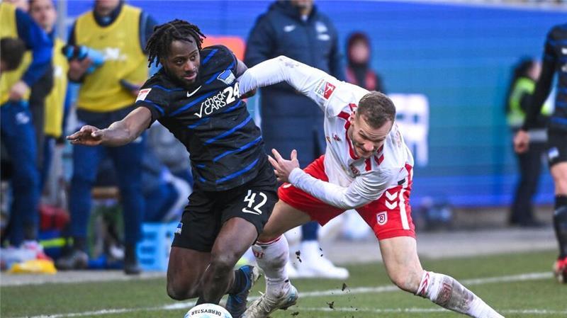 In der ersten Hälfte war Regensburg der Hertha deutlich überlegen.
