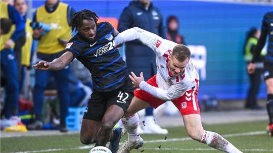 In der ersten Hälfte war Regensburg der Hertha deutlich überlegen.