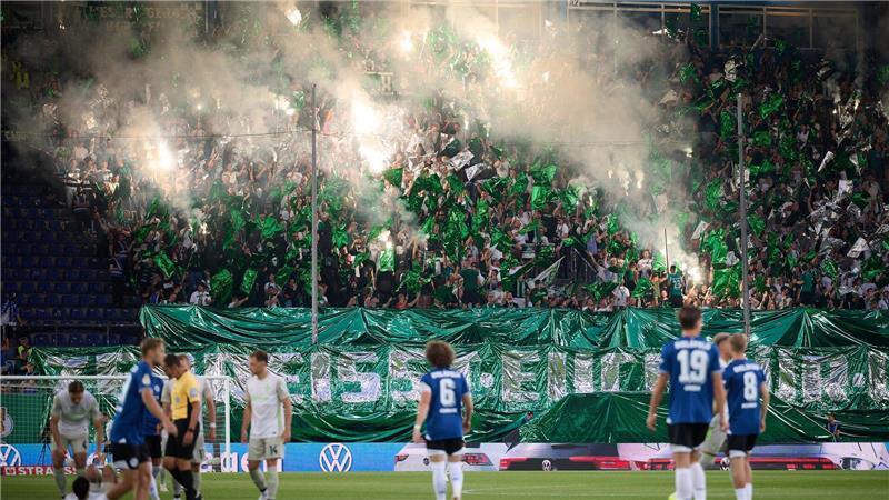 Werder-Frust nach Pokal-Aus: „Alarmglocken sind sehr an“ In der ersten Halbzeit hatten die Gäste aus Bremen die besseren Chancen.