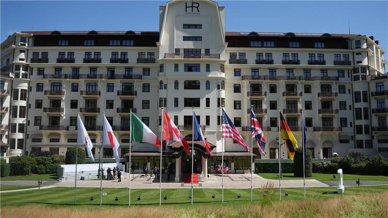 In diesem Hotel findet der Gipfel streng abgeschottet statt.