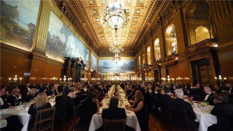 In diesem Jahr kommen Ex-Kanzlerin Merkel und EU-Ratspräsident Costa ins Rathaus. (Archivbild)