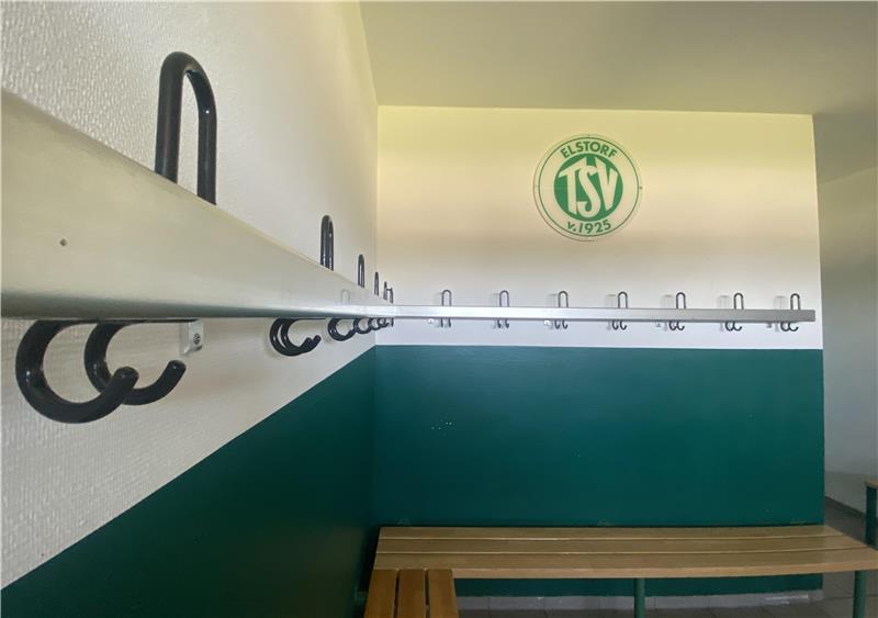 In dieser Kabine werden sich am Samstag die HSV-Profis umziehen.