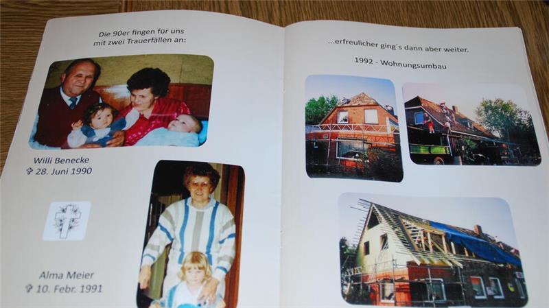 In einem Fotobuch hat Anette Benecke etliche Erinnerungen festgehalten.