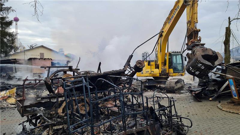 In einem Restaurant des „Freizeit-Landes“ brach ein Feuer aus. 