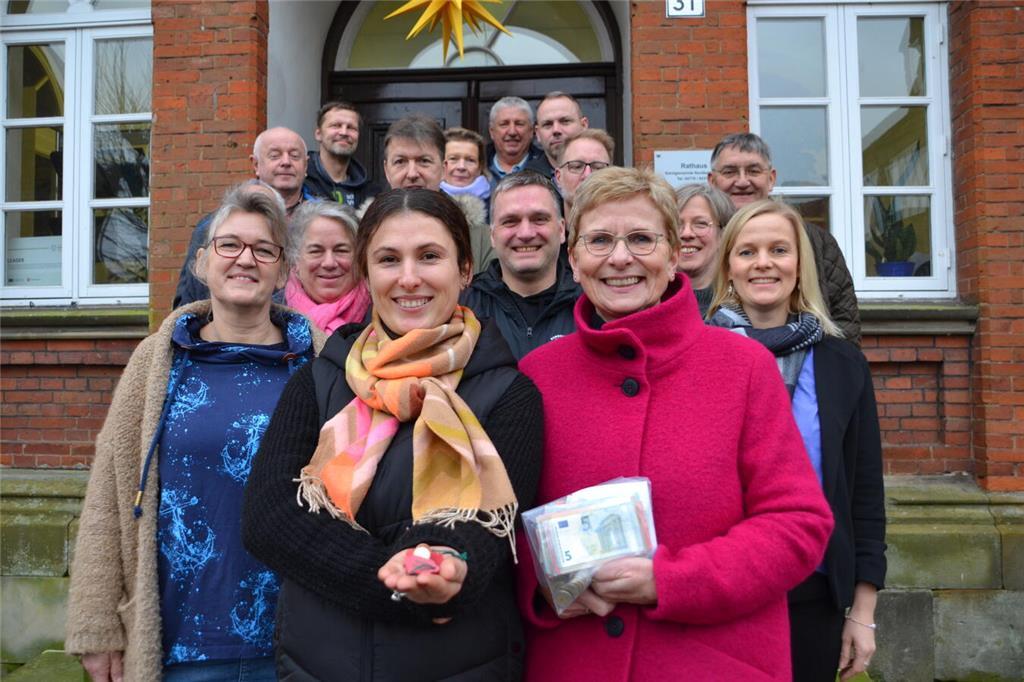 In fünf Minuten waren die Schweinchen in Nordkehdingen weg. Nordkehdingens Samtg...